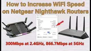 How to Increase WiFi speed on Netgear Nighthawk Routers up to 1300 Mbps [upl. by Bracci]