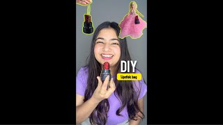 DIY viral lipstick bag for barbie😱diy shorts youtubeshorts itspriyanjalisingh [upl. by Anitsihc630]