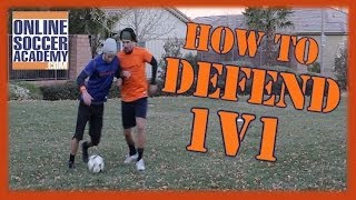 1v1 Defending  Learn Basic amp Advanced Techniques  Online Soccer Academy [upl. by Crosley995]