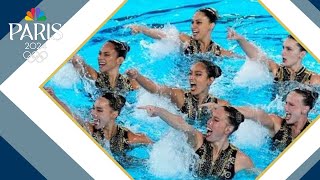 Issaquahs Keana Hunter explains how artistic swimmers knox their hair at Paris Olympics [upl. by Neille]