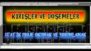 STATÄ°K PROJE NASIL OKUNUR VE YORUMLANIR  BÃ–LÃœM 2KÄ°RÄ°ÅžLER VE DÃ–ÅžEMELER  Ä°NÅžAAT MÃœHENDÄ°SLÄ°ÄžÄ° [upl. by Nwahsyd]