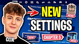 Clix Reveals NEW Settings Fortnite Chapter 5 UPDATED 2024 [upl. by Harrington]