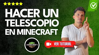 ¿Cómo HACER un TELESCOPIO Minecraft  ✅Receta y materiales para el catalejo🎮 [upl. by Minta]