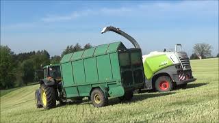 Senáže 2024 Claas Jaguar 840 4x John Deere Zetor Crystal 12145 [upl. by Jemina]