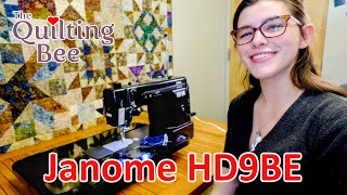 Janome HD9 BE Unboxing and Demo with Bailey  A Very Powerful StraightStitch Machine [upl. by Purdy]