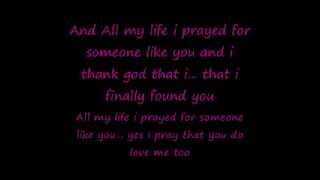 all my life i pray for someone like you [upl. by Hayilaa]