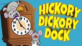 Hickory Dickory Dock ♫ Popular Nursery Rhymes with Lyrics ♫ Kids Songs by The Learning Station [upl. by Yenohtna]