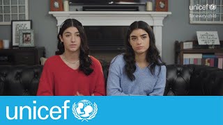 TikTok stars Charli and Dixie DAmelio on being bullied online  UNICEF [upl. by Tav327]