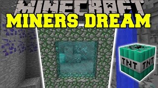 Minecraft MINERS DREAM DIMENSION WITH TONS OF ORES ITEMS amp MORE Mod Showcase [upl. by Ronile870]