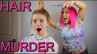 DYING MY FRIENDS HAIR SHE ASKED ME TO DO IT [upl. by Ruosnam]