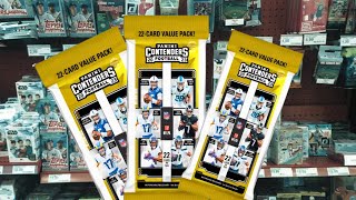 Unboxing 3 Panini Contenders Football hanger packs [upl. by Ahsas]