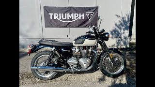 2024 Triumph Bonneville T120 BlkWht [upl. by Lyram]