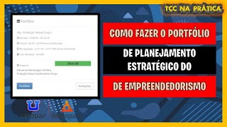 Como fazer o Portfólio Planejamento estratégico do curso de Empreendedorismo  Unopar Anhanguera [upl. by Aneladgam179]