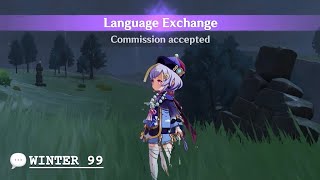 Language Exchange Quest｜Qiqi 【Genshin Impact】 [upl. by Sly142]