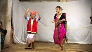 लहान मूल काय नाचली । कोळी नृत्यावर । nakhava udham aayalaya ra । song वर ।❤️🥰🙈 [upl. by Jenilee]