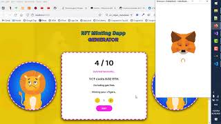 NFT Minting Dapp Generator [upl. by Eldnar968]