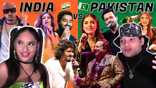 Latinos react to Indian Singers vs Pakistani Singers Battle Of Voices 😱 [upl. by Eenahs]