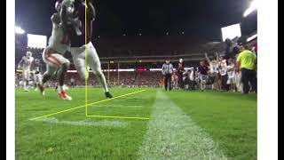 Video analysis of the touchback during Clemson vs Tx AampM [upl. by Mitchael]