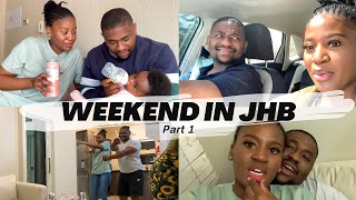 WEEKEND VLOG in JHB P1  Couples Channel  South African YouTubers [upl. by Dorinda]