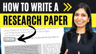 HOW TO WRITE A RESEARCH PAPER  Steps to writing a research paper  Research paper sections [upl. by Dinnie]