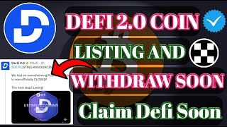 Defi 20 Coin Listing।Defi Coin New Update। Defi 20 Presale Close।Defi Listing OKX And Binance [upl. by Aitan26]