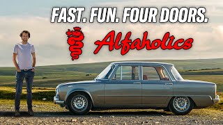 Driving the Alfaholics Giulia Super R 270 The Family Restomod  Henry Catchpole  The Drivers Seat [upl. by Strong280]