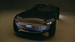 New AUDI skysphere concept at NIGHT  crazy LED lights illuminated grille amp digital cockpit [upl. by Raamal]