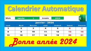 Créer le Calendrier de 2024 🎂 🗓️ [upl. by Dugald]