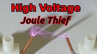 High Voltage Joule Thief with Flyback  10000 Volts [upl. by Wesla42]