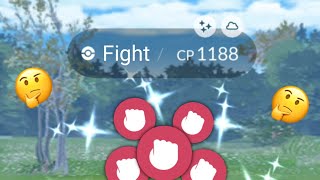 Best fighting Shiny of all time finally I caught 🤩 Pokemon go [upl. by Cheri]