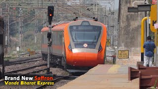 Inaugural RUN of Brand New Saffron Secunderabad Visakhapatnam VANDEBHARAT Express  Train Journey IR [upl. by Skelly]