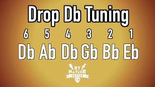 Drop D Flat Guitar Tuning Notes [upl. by Thgiled]