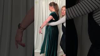 How to Tie a Multiway Bridesmaid Dress  Style Seven  Ft The Secret Bridesmaid [upl. by Yblehs]