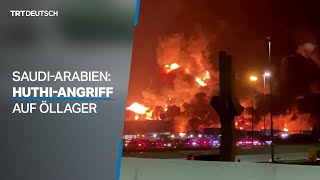 SaudiArabien HuthiAngriff auf Öllager [upl. by Benisch]