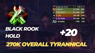 20 Black Rook Hold assassination rogue nerfs POV 270k overall dragonflight 1020 season 3 [upl. by Allesiram]