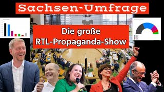 SachsenUmfrage RTL pusht Grüne SPD und CDU [upl. by Atisor]