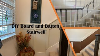 DIY Board and Batten Stairwell [upl. by Eittocs948]