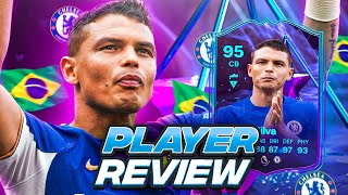 95 END OF AN ERA THIAGO SILVA SBC PLAYER REVIEW EOAE PREMIUM SBC  FC 24 ULTIMATE TEAM [upl. by Ferna]