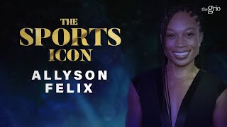 Allyson Felix Accepts the Sports Icon Award [upl. by Ykroc]