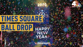 See the 2020 Times Square Ball Drop From Above  NBC New York [upl. by Ieppet216]