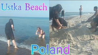 Enjoying the beach this summer  Sept8 2024  Ustka beach  Ustka Poland [upl. by Ovid]