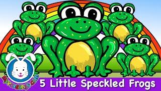 Five Little Speckled Frogs  Nursery Rhymes  MyVoxSongs [upl. by Reynard]