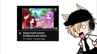 Reacting to my first and old gacha life video meme [upl. by Milburr]