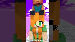 LOVE RUN Help Alex Save Baby Steve from Bad Entity Girl  Minecraft Animation minecraft shorts [upl. by Irpac833]