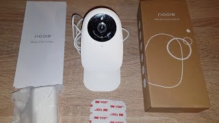 NOOIE Wifi Ip Überwachungskamera mit Nachtsicht und Weitwinkel  Kurz Unboxing amp Review [upl. by Liuqa]