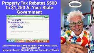 Property Tax Rebates 500 to 1250 At Your State Government [upl. by Timothee586]