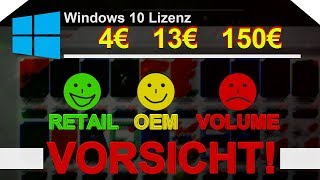 VORSICHT vor BILLIG Keys  Retail OEM oder Volumen Lizenz [upl. by Aeel]