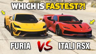 GTA 5 ONLINE  ITALI RSX VS FURIA WHICH IS FASTEST [upl. by Kip]