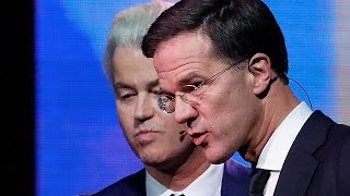 Niederlande Rutte und Wilders stellen sich TVDebatte vor Parlamentswahl [upl. by Theta41]