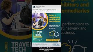 Travel Tech Show in London  LondonBusiness LondonEvents londonlife BusinessExpo BusinessEvents [upl. by Liebowitz]